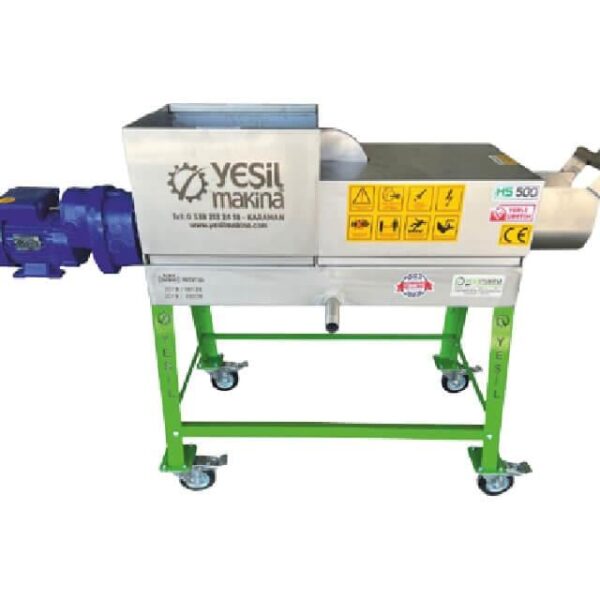 Yeşil Makina HS500 220v 500kg/s Üzüm Sıkma Makinası